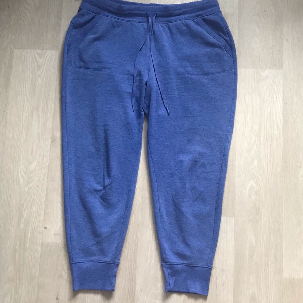Athletic Works - Women's Blue Pull On Drawstring Jogger Pants - Large (12-14)